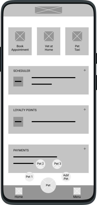 Menu Wireframe 1